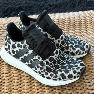Adidas Monochrome Patterned Slip-On Sneakers
